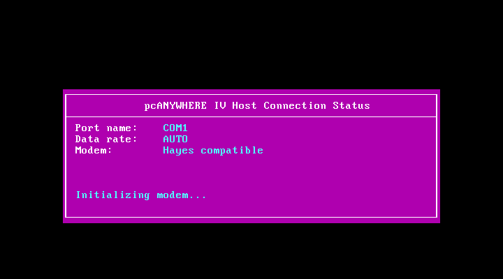 pcANYWHERE IV 4.00 - Host